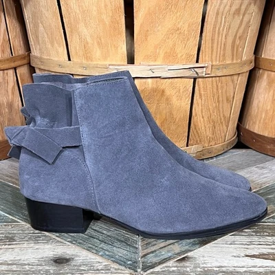 Botas de tornozelo femininas Aerosoles Crosswalk cinza camurça arco traseiro tamanho 10.5 - Imagem 1 de 4