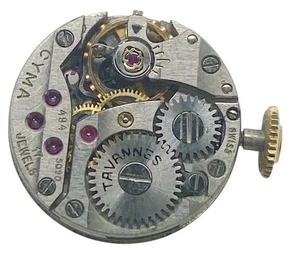 Tavannes 494 5090 17 jewel CYMA Movement in working order 14mm - Picture 1 of 2