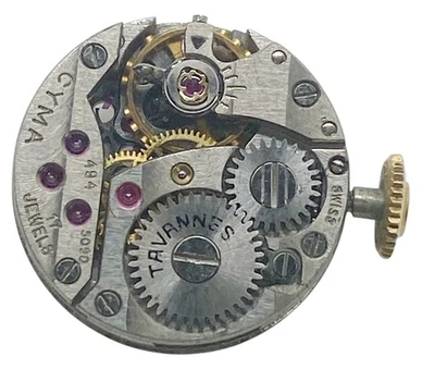 Tavannes 494 5090 17 jewel CYMA Movement in working order 14mm - Image 1 of 2