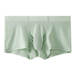 Mens Sexy Mesh Elephant Nose Pouch Boxer Briefs Underwear Lingerie Trunks Shorts - Picture 1 of 39