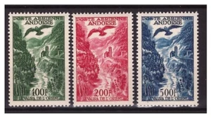 French Andorra 1955-7 - Air Mail Series New ** MNH - Picture 1 of 1