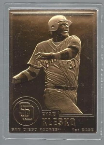 Ryan Klesko 2000 Danbury Mint Sealed 22 kt Gold Card # 184 - Picture 1 of 1