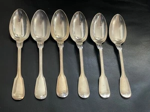 Sechs Silber Christofle Tafel-Löffel In Dekor Chinon, Versilbert  - Bild 1 von 18