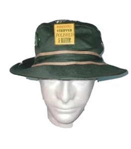 1993 Bucket hat Genuine Antique Person Cap Size Medium With 3 Pinbacks - Picture 1 of 10