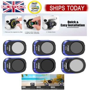 Per DJI mini 4 pro set filtri obiettivo ND8 ND16 ND32 ND64 ND128 CPL filtro fotocamera - Foto 1 di 9