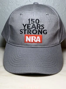 NRA 150 Años Fuerte Aniversario Gorra Sombrero Correa Ajustable Gris - Imagen 1 de 9