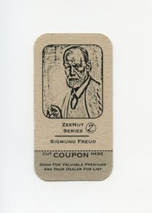 #TN27572 SIGMUND FREUD Zeenut Coupon Bottom 2011 Card