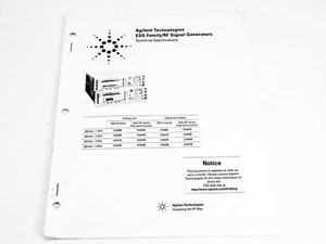 HP Technical Specifications ESG Family / RF Signal Generators - Picture 1 of 3