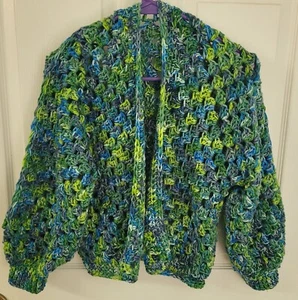 crochet cardigan sweater, Little Kid Size 6 To 8 - Picture 1 of 1
