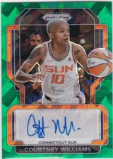 2022 Panini Prizm WNBA - Signatures Green CRACKED ICE AUTO Courtney Williams