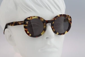 Emporio Armani 510 149, Vintage 90s unique tortoise circle round sunglasses NOS - Picture 1 of 9