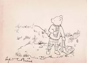 Disegno Orso Rupert di Alfred E Bestall - Foto 1 di 3