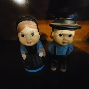 Vintage Amish Paar Salz- & Pfefferstreuer - Bild 1 von 4