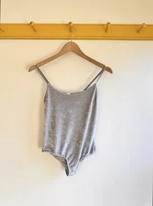 BASERANGE velour stretch velvet bodysuit New NWOT $168 M made in Portugal - Picture 1 of 5