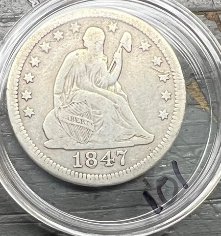 1847-O Seated Liberty Quarter KEY DATE SLQ-101 Cover