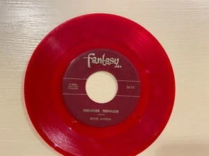 RICHIE ALHONA - The Fool/Teenager Teenager - Fantasy 561 red vinyl - 1962 45rpm - Bild 1 von 2