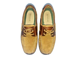 Sperry Mako Collection Boat Shoes Mens Sz 8M 2 Toned Brown Suede Leather 0768184 - Picture 1 of 9
