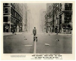 The World The Flesh The Devil original Lobby Card Harry Belafonte New York City