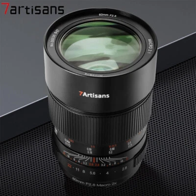 7artisans 60mm F2.8 Macro 2X Manual Full Frame Lens for Sony Canon Nikon Mount - Image 1 of 4