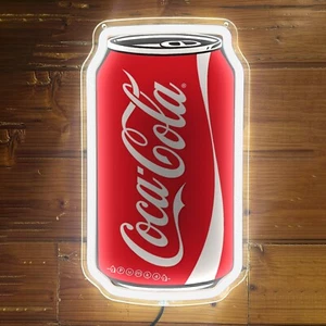 Coca Cola Drink Bar Game Can Club  Wall Silicone LED NEON Light Sign 12"x7" G1 - Picture 1 of 3