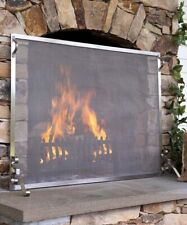 Plow & Hearth Indoor/Outdoor Stainless Steel Fireplace Screen - Choose Size