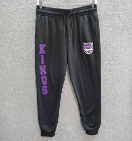Sacramento Kings Men Activewear Pant Large Black Sweat Jogger Graphic Ultra Game Cover