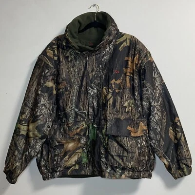 Men's 10X Mossy Oak Break-Up Camo Jacket Hooded Fleece Men's XL Regular - Image 1 of 4