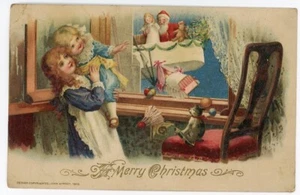Winsch Santa Claus en dirigible niños en casa gato en silla - Imagen 1 de 2