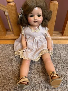 19" vintage antique Effanbee compo Rosemary girl character doll w/ tagged dress - Picture 1 of 13