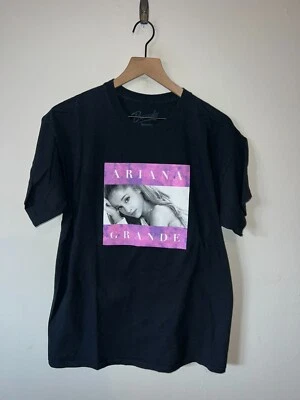 Ariana Grande Shirt Musician Music Bravado Graphic Black Pink Tee Large L - Image 1 of 4