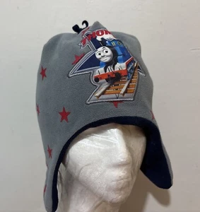 Thomas and Friends Beanie Mütze Jugend One Size grau blau Fleece Ohrenklappen - Bild 1 von 7