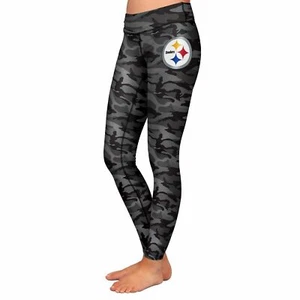 FOCO NFL Women's Pittsburgh Steelers Digital Printed Camo Leggings - Picture 1 of 4