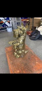 Vintage Solid Brass Companion Set scottie dog - Picture 1 of 4