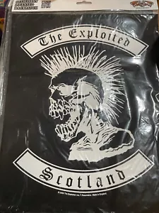 The Exploited Officially Licensed Skull - Woven Back Patch 10" x 14" NIP - Picture 1 of 1