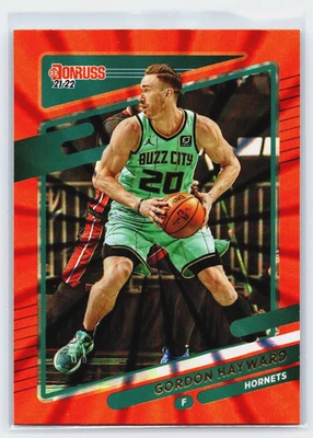 2021–22 Panini Donruss — Гордон Хейворд No198 голографический оранжевый лазер - Изображение 1 из 2