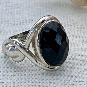 925 Sterling Silver Fully Hallmarked Doug Paulus Ring Vintage QVC dp Size O 1/2 - Picture 1 of 10