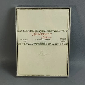 Vintage Eaton Parchment Preferred Open Stock Writing Paper 66 Sheets White RARE - Picture 1 of 10