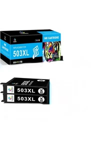 Paquete de 2 cartuchos de tinta compatibles con Epson 503XL XP5200 XP5205 WF2960 WF2965 no OEM - Imagen 1 de 13
