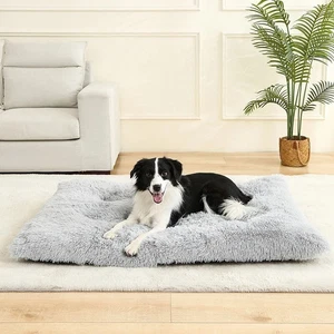 Dog Bed Soft Pet Cushion Large Dog Crate Puppy Cat Mattress Washable Pad Mat New - Picture 1 of 1