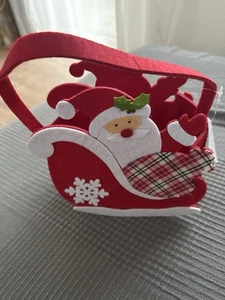 Weihnachtskörbchen Aus Filz Weihnachtsfest Dekoration - Bild 1 von 4