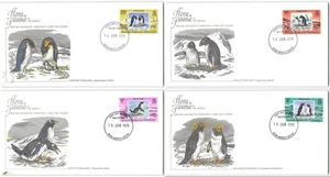 British Antarctic Territory #72-75 Four penguin FDC's - Picture 1 of 1
