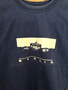 T- Shirt, Herren, Gr. XL, Gebraucht „ Berlin“, Blau - Bild 1 von 2
