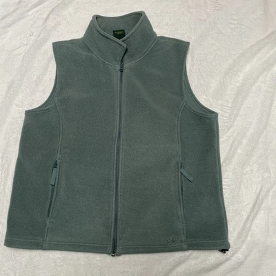 Cabelas Polartec Fleece Vest Full Zip Women’s XL Moss Green EUC - Image 1 of 4