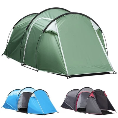 OUTSUNNY Zelt für 2-3 Personen 190T Tunnelzelt Campingzelt Glasfaser