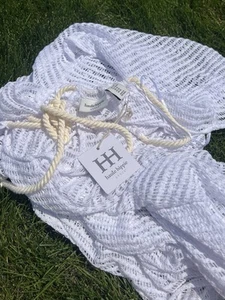 Haute Hippie Mujer Crochet Blanco Cubrir Playa Nadar Vacaciones Festival Nuevo con Etiquetas XL - Imagen 1 de 7