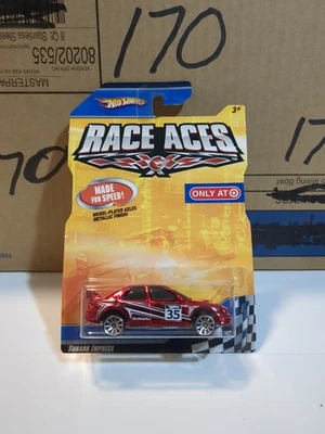 Hot Wheels 2008 Target Exclusive Race Aces Subaru Impreza rojo metálico muy buen estado Foto 1 de 4