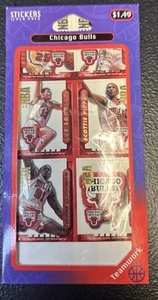 NBA CHICAGO BULLS 1992 STICKER TEAMSET FROM TEAM WORK - Picture 1 of 2