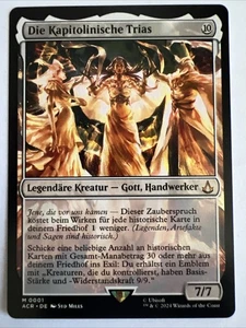 German Card MTG - THE CAPITOLINE TRIAD - Assassin's Creed (M) - Picture 1 of 2
