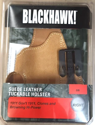 Coldre BLACKHAWK IWB camurça RH ITP COLT Kimber 1911 governo tamanho completo dobrável - Imagem 1 de 4