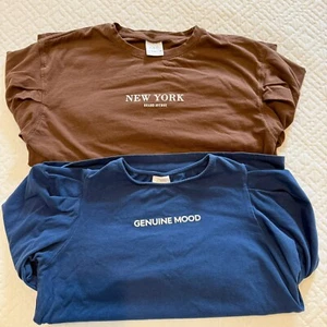 Zara Girls Ser Of 2 Long sleeve T-shirts! Sizes 11-2/13-14 - Picture 1 of 7